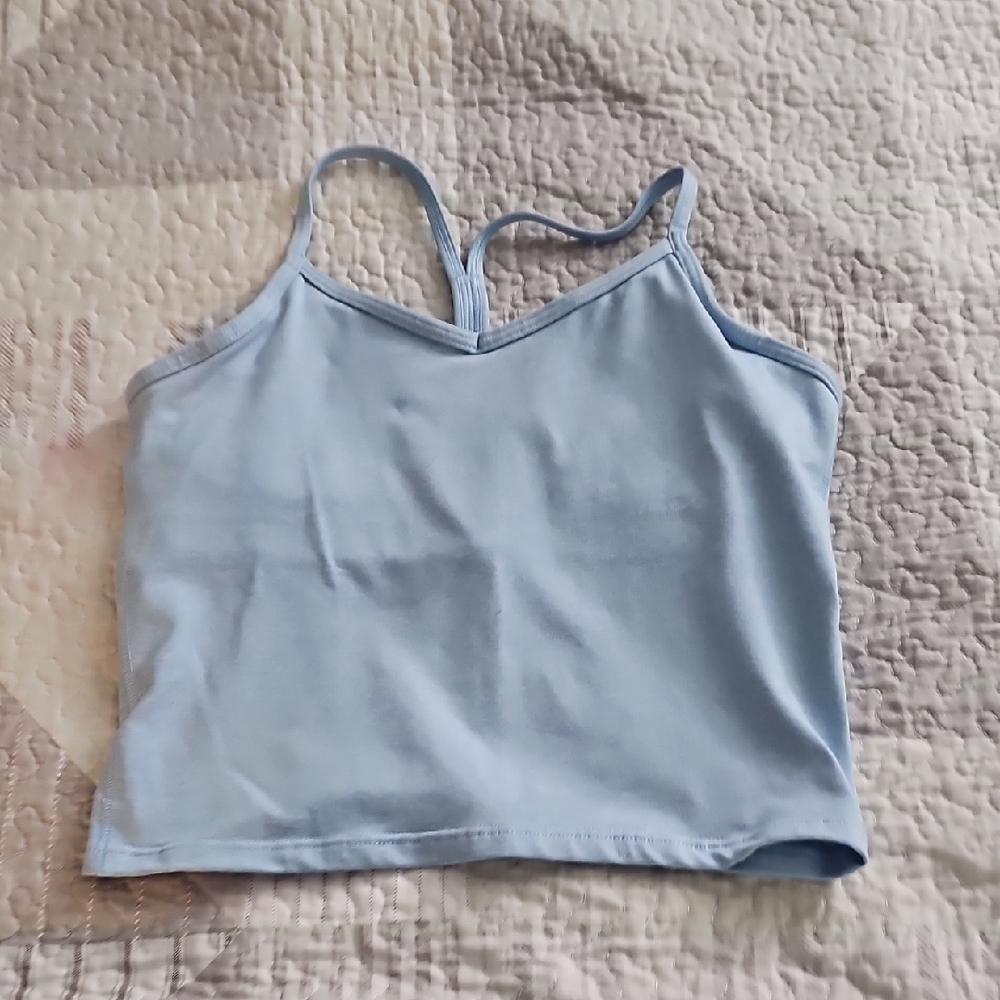 Athleta Sky Blue V-Neck Tank Top